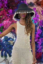 Load image into Gallery viewer, Embellished Knit Dress - Natural